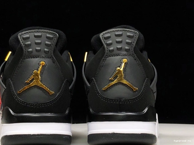 Air 308497-032 Black Gold-White Jordan 4 Metallic Royalty 0815